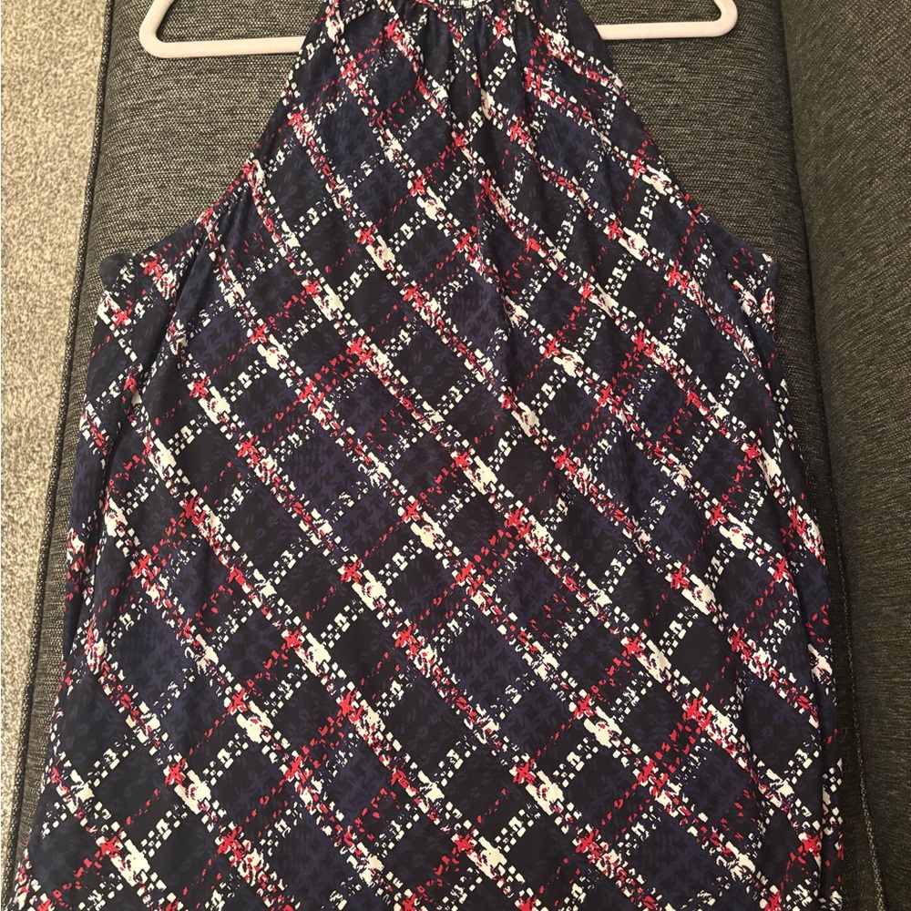 Liverpool Checkered Sleeveless Blouse